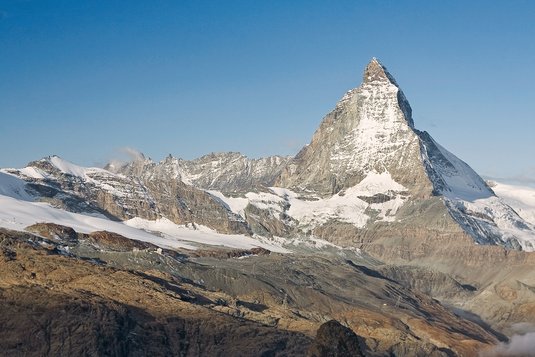Blick auf das Matterhorn bei Zermatt. Bild: Max Galli